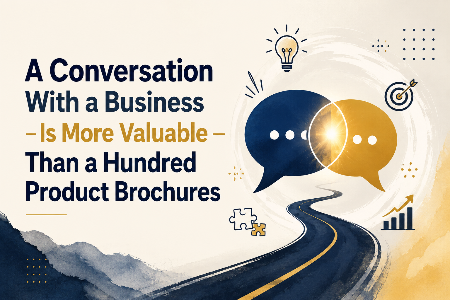 A Conversation With a Business Is More Valuable Than a Hundred Product Brochures